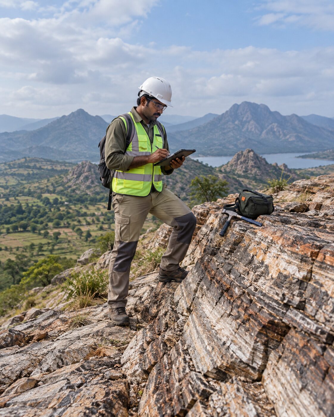 Field geological investigation by MRGS team